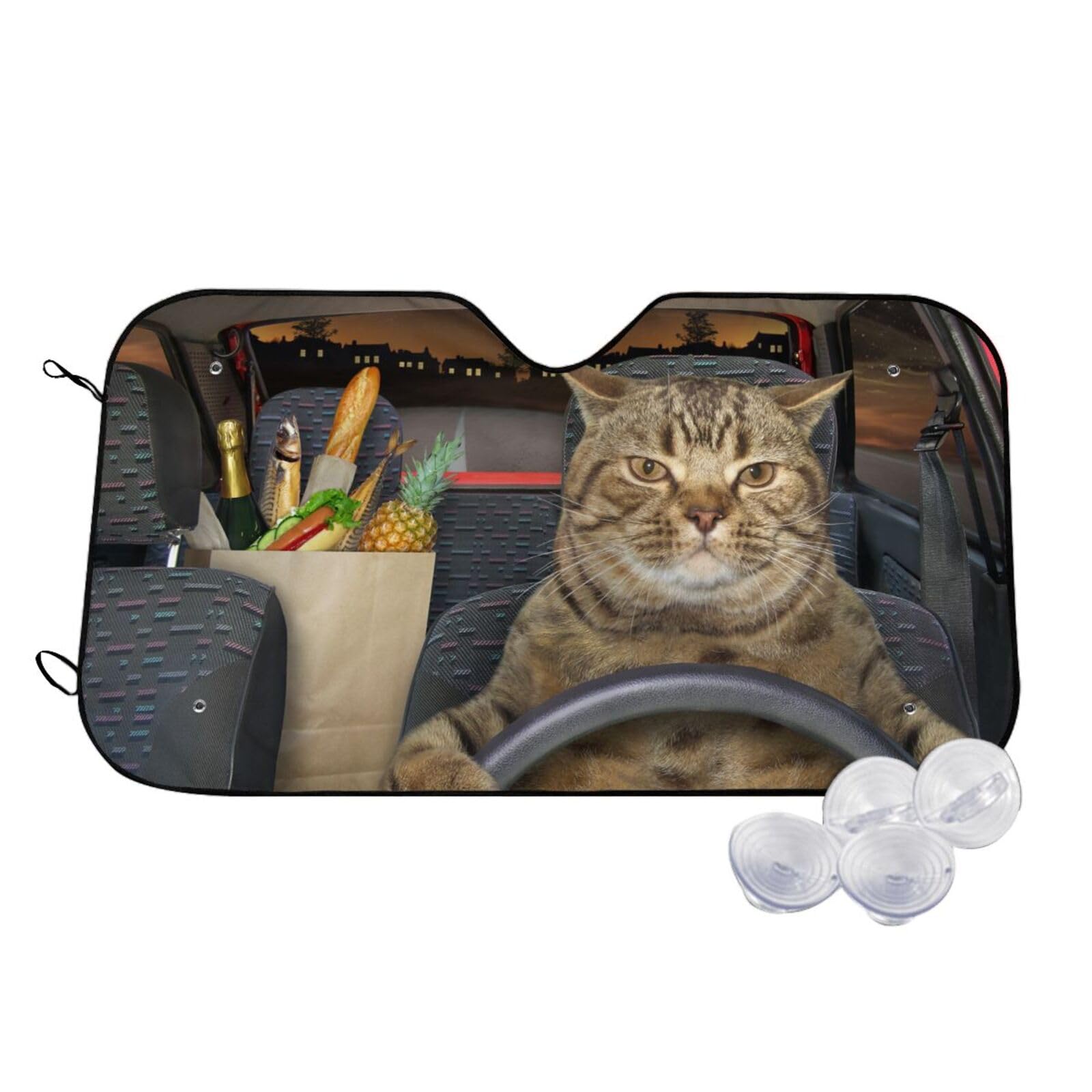猫 Amazon.co.jp: 車用サンシェード 猫 猫柄 ねこ おもしろ クール